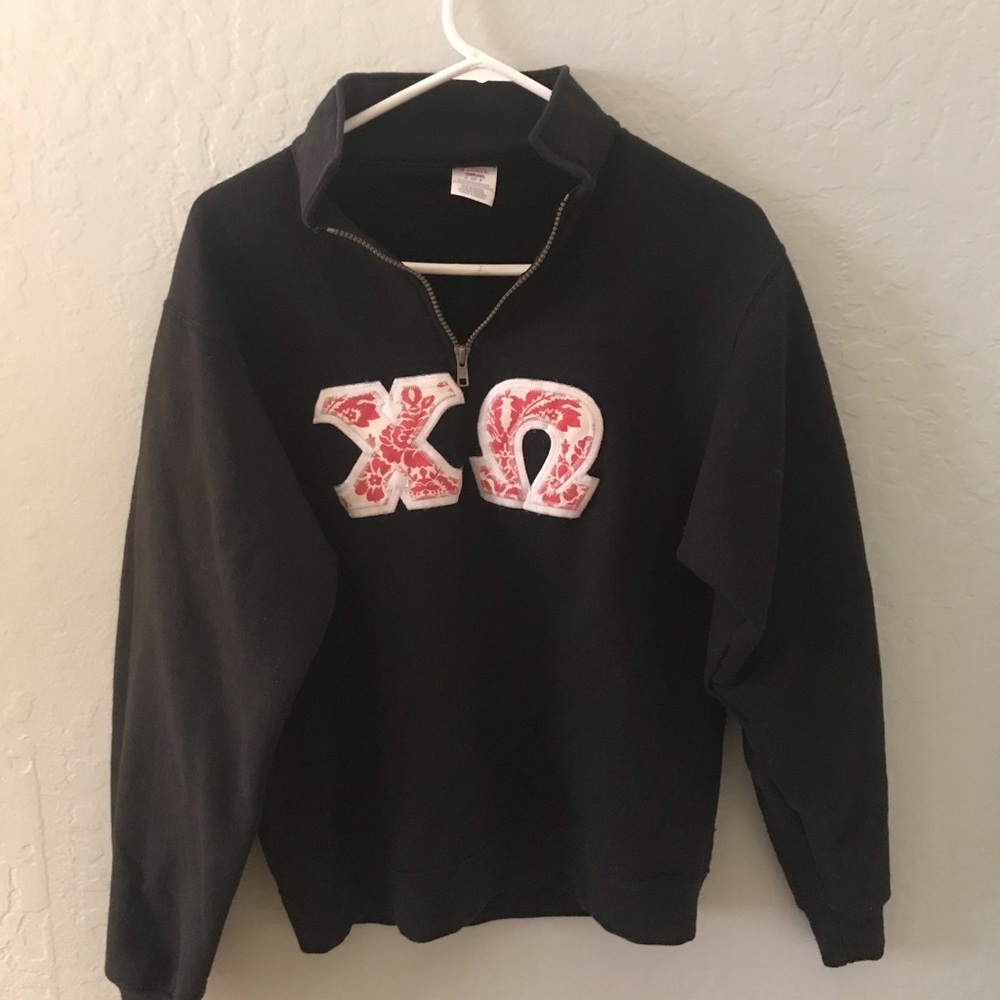 Chi Omega Double Stitch Pullover